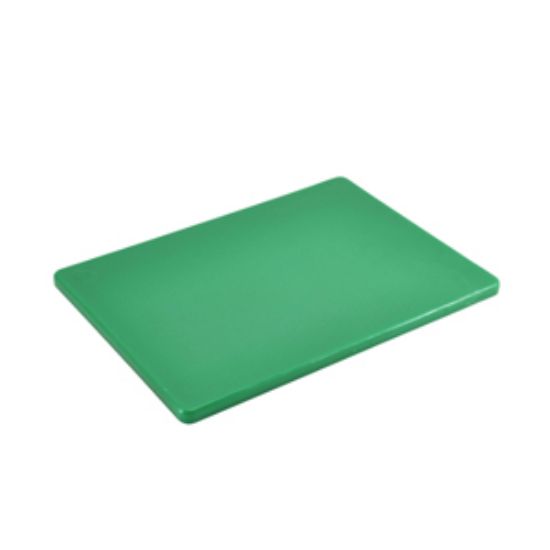 Genware Green High Density Chopping Board 18 X 12 X 0.5""