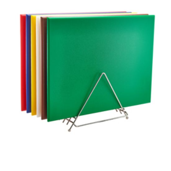 High Density Chopping Board And Rack Set 24 X 18 X 0.75""