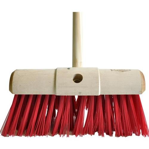 Yard Brush 13" (330mm) Red Polypropylene