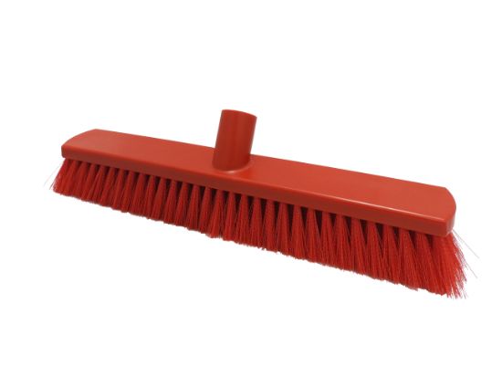 380mm Soft Crimped Fill Sweeping Broom - Red *s