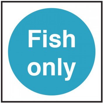 FISH ONLY SELF ADHESIVE 100X100MM