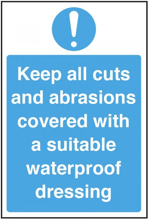 KEEP ALL CUTS COVERED WITH A SUITABLE DRESSING 200 X 30mm SELF ADHESIVE