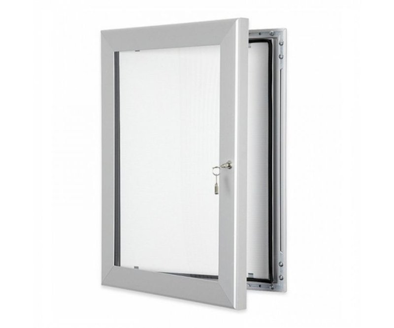 SILVER LOCKABLE INFORMATION POSTER/MENU DISPLAY A1