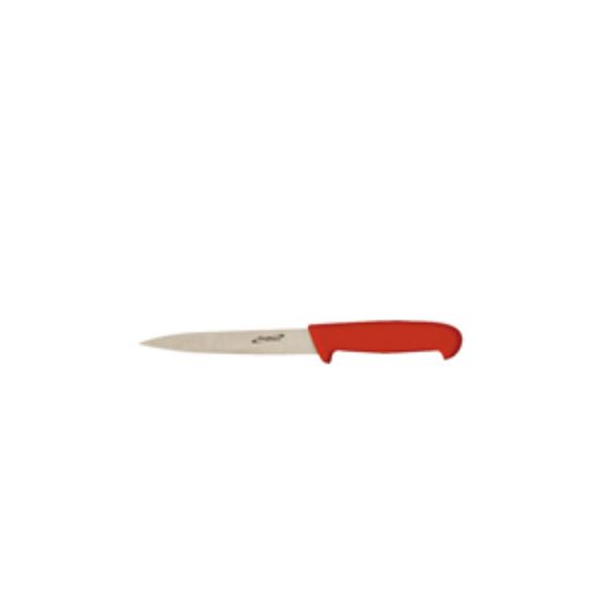 Genware 6"" Flexible Filleting Knife Red