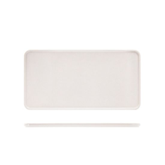 White Tokyo Melamine Bento Box Lid 34.8 X 18cm (6)