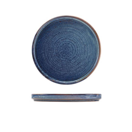 Terra Porcelain Aqua Blue Low Presentation Plate 18cm (6)