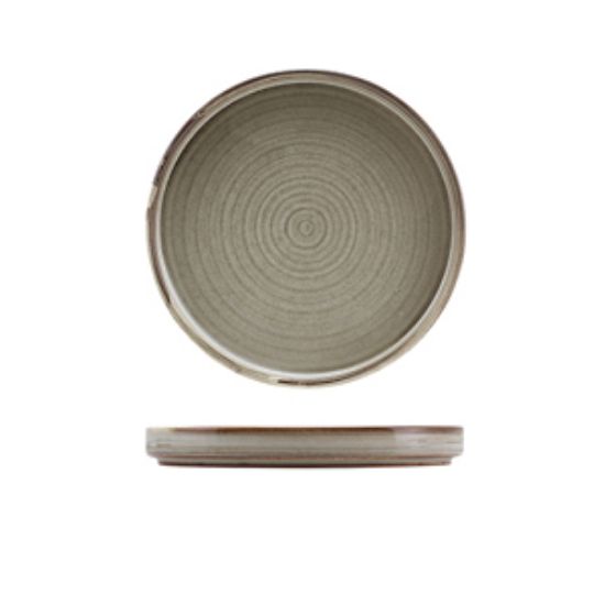 Terra Porcelain Grey Low Presentation Plate 18cm (6)