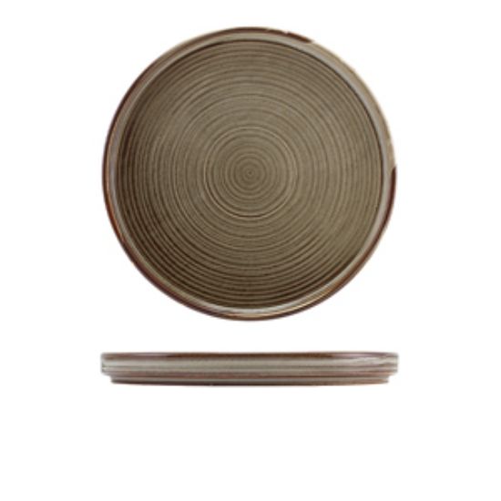 Terra Porcelain Grey Low Presentation Plate 25cm (6)