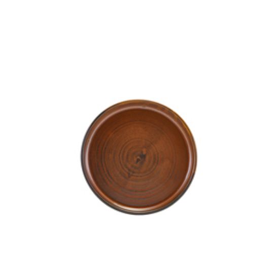 Terra Porcelain Rustic Copper Low Presentation Plate 14cm (12)