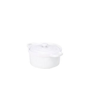 Genware Porcelain Covered Mini Casserole Dish 14cm/5.5 (6)