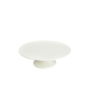 WHITE MELAMINE CAKE STAND 33CM/13""