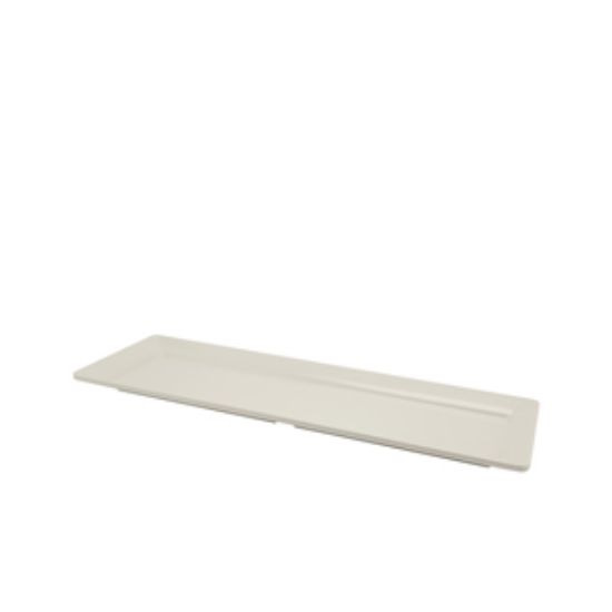White Melamine Platter GN 2/4 Size 53x17.5cm