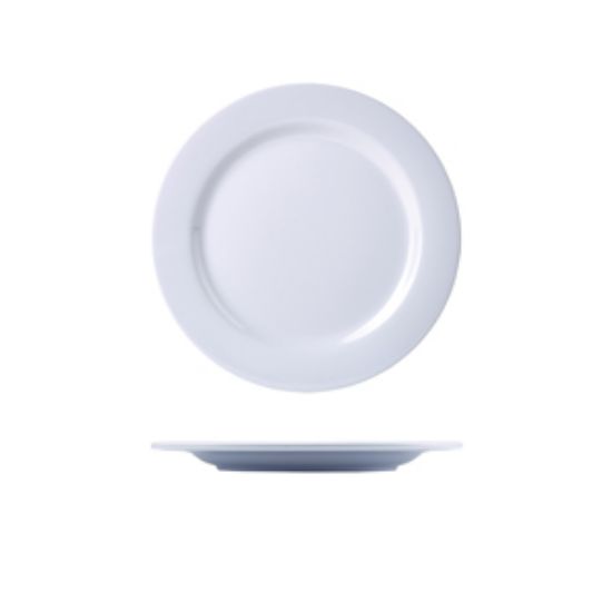 Genware 7 Melamine Plate White (12)
