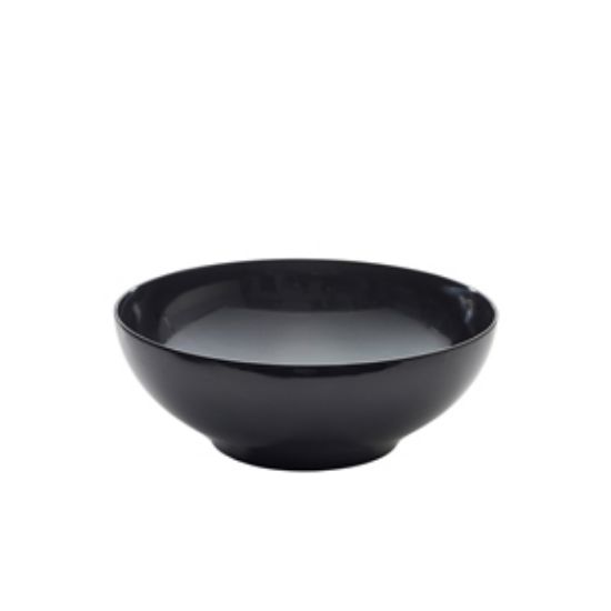 Black Melamine Round Buffet Bowl 35.5cm