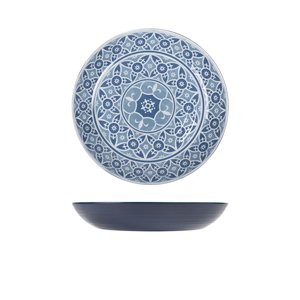 Blue Marrakesh Melamine Bowl 28 X 4.5cm