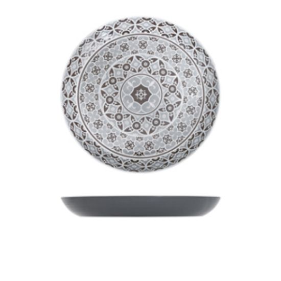 Grey Marrakesh Melamine Bowl 38 X 4.5cm