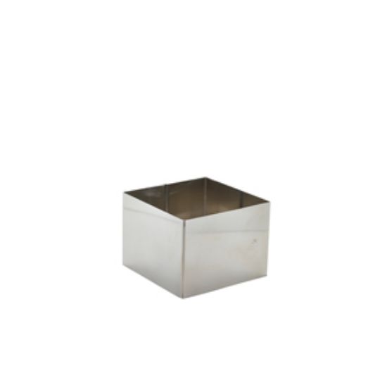 Stainless Steel Square Mousse Ring 8x6cm