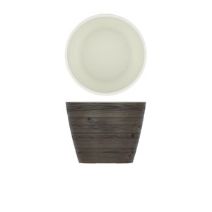 Oak/White New Haven Melamine Bowl 26.5 X 20cm