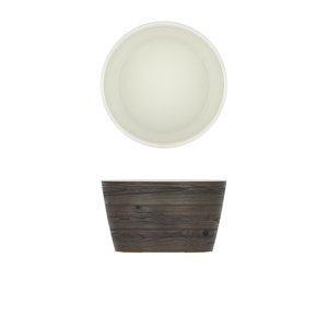 Oak/White New Haven Melamine Bowl 26.5 X 15cm