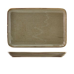 Terra Porcelain Grey Rectangular Platter 30 X 20cm (3)