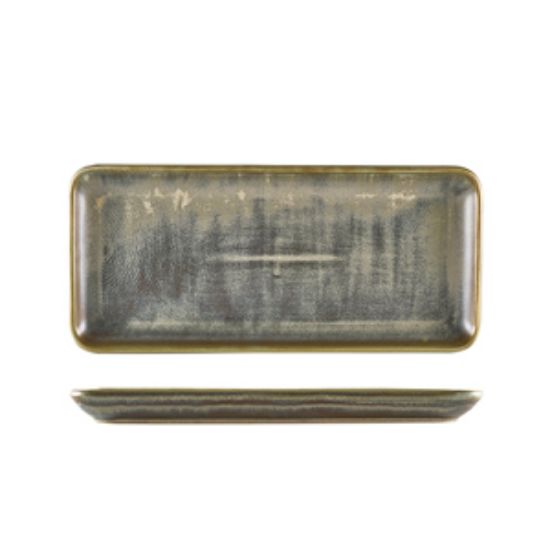 Terra Porcelain Matt Grey Narrow Rectangular Platter 31 X 14cm (6)