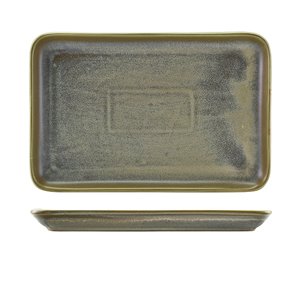 Terra Porcelain Matt Grey Rectangular Platter 30 X 20cm (3)