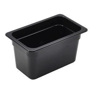 1/4 -POLYCARBONATE GN PAN 150MM BLACK