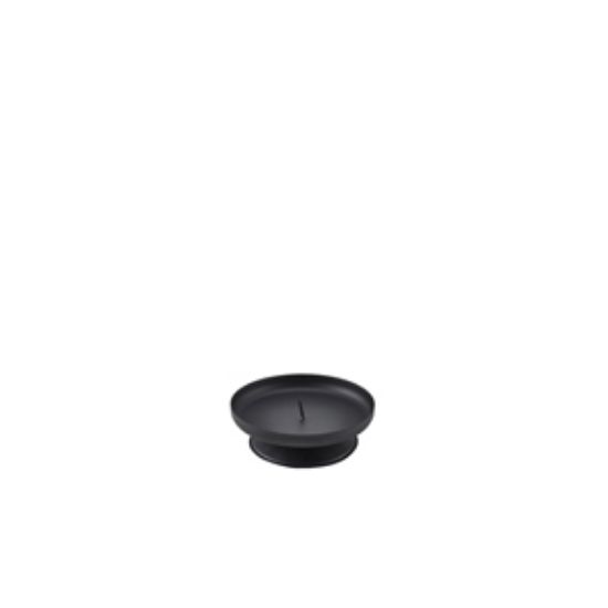 Pillar Candle Holder Black 90mm Dia (10)