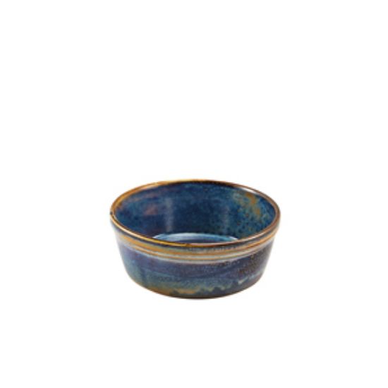 Terra Porcelain Aqua Blue Round Pie Dish 13.6cm (6)