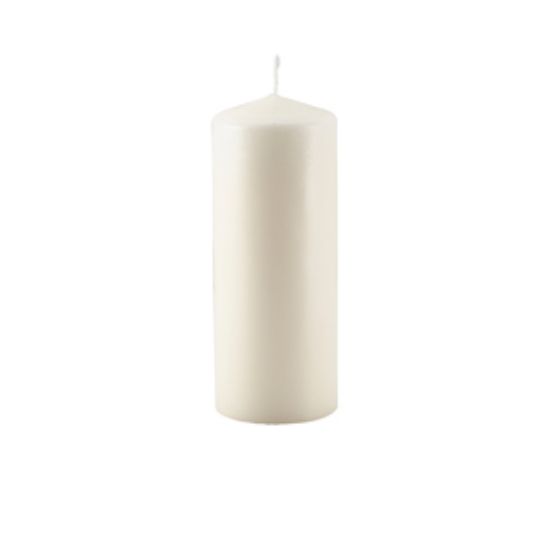 Pillar Candle 20cm H X 8cm Dia Ivory (6)