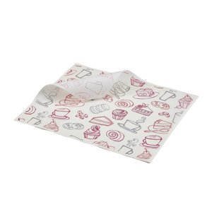 Genware Greaseproof Paper Coffee And Cake 20 X 25cm (1000)