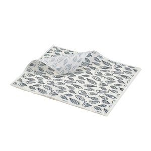 Genware Greaseproof Paper Fish 20 X 25cm (1000)