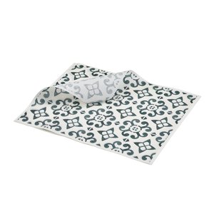 Genware Greaseproof Paper Black Mosaic 20 X 25cm (1000)