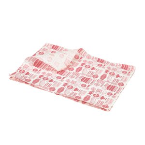 Greaseproof Paper Red Steak House Design 25 X 35cm