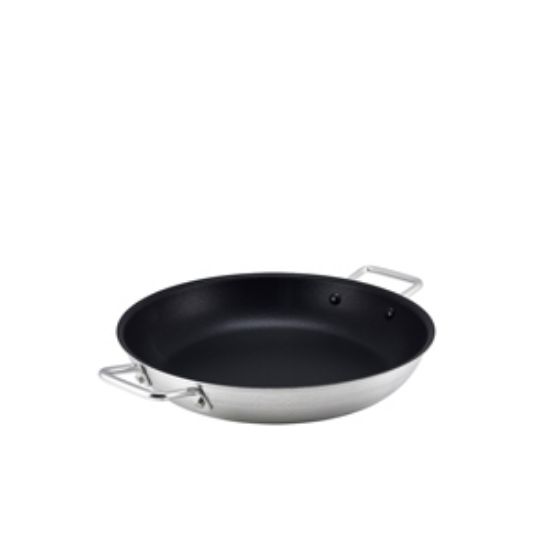 Non Stick Teflon Aluminium Paella Pan 35cm