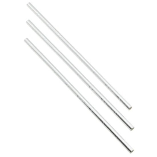 Paper Straws Silver 20cm (500pcs)