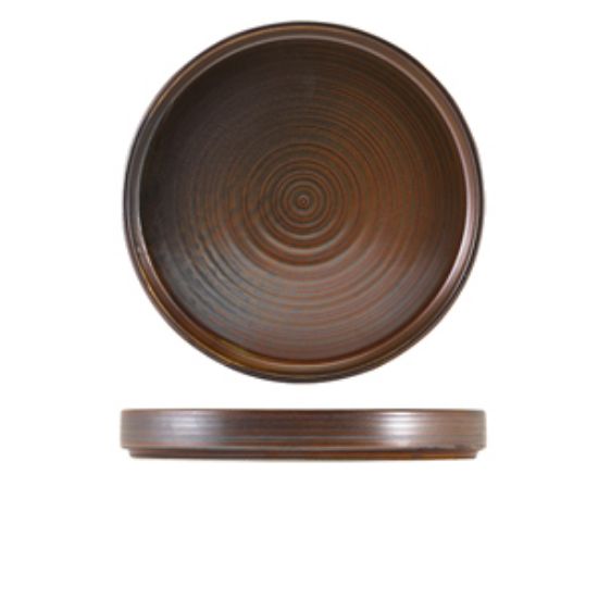 Terra Porcelain Rustic Copper Presentation Plate 26cm (6)
