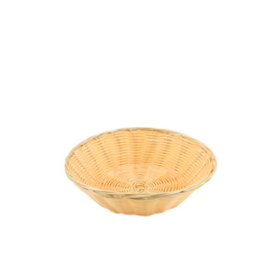 Round Polywicker Basket 9.5dia X 2.5 Deep (12)