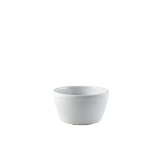 Genware Melamine Matt White Ripple Ramekin 4oz 113ml (24)