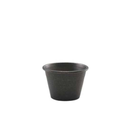 Genware Black Vintage Steel Ramekin 71ml/2.5oz (24)