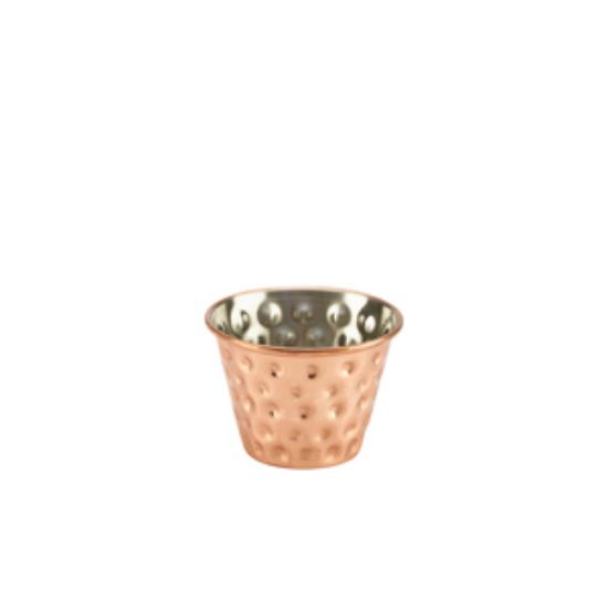 Genware Copper Plated Hammered Ramekin 71ml/2.5oz (24)