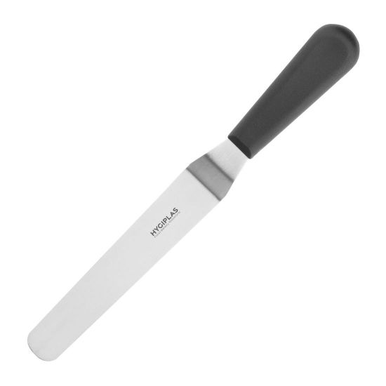 Hygiplas Angled Blade Palette Knife Plastic Black 19.5cm