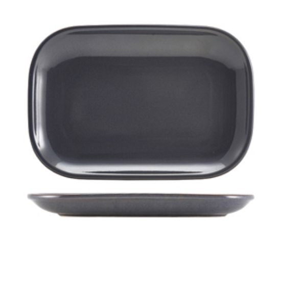 Terra Stoneware Rustic Blue Rectangular Plate 29 X 19.5cm (6)