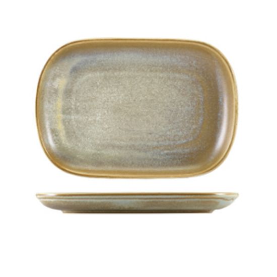 Terra Porcelain Matt Grey Rectangular Plate 24 X 16.5cm (12)