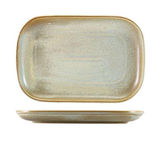 Terra Porcelain Matt Grey Rectangular Plate 29 X 19.5cm (6)