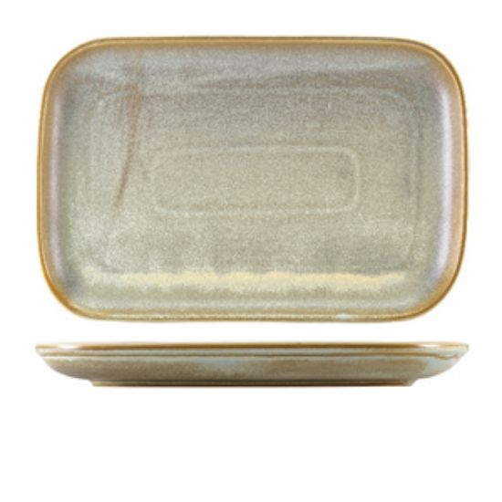 Terra Porcelain Matt Grey Rectangular Plate 34.5 X 23.5cm (6)