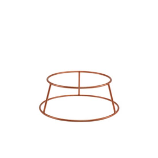 Genware Copper Anti-Slip Round Buffet Riser 10cm