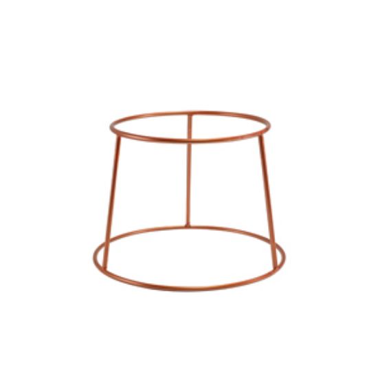 Genware Copper Anti-Slip Round Buffet Riser 18cm