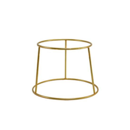 Genware Gold Anti-Slip Round Buffet Riser 18cm
