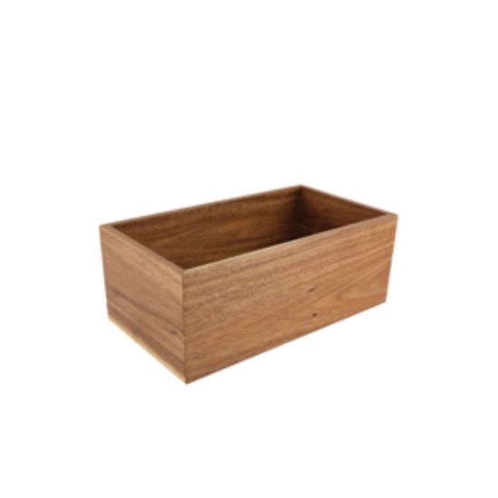 Genware Acacia Wood Riser/Box 32.5x18x12.3cm